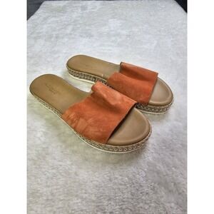 A Gianetti Italy Womens Size 9 Slip On Leather Sandals